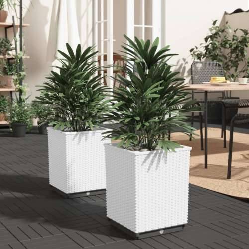 Sadilice 2 kom bijele 30 x 30 x 37 cm od polipropilena - Bijela 2 Cijena