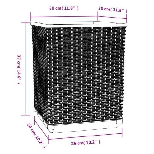 Sadilice 4 kom smeđe 30 x 30 x 37 cm od polipropilena - Smeđa 4 Cijena