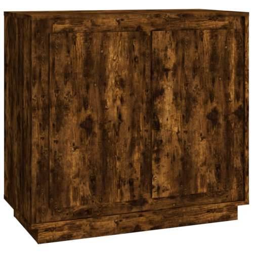 Komoda boja dimljenog hrasta 80 x 34 x 75 cm konstruirano drvo - Dimljeni hrast 1 Cijena