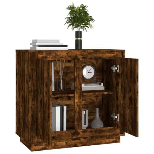 Komoda boja dimljenog hrasta 80 x 34 x 75 cm konstruirano drvo - Dimljeni hrast 1 Cijena