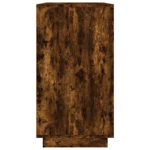 Komoda boja dimljenog hrasta 80 x 34 x 75 cm konstruirano drvo - Dimljeni hrast 1 Cijena