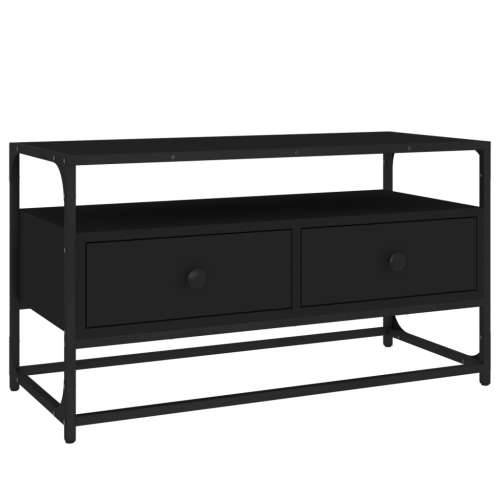 TV ormarić crni 80 x 35 x 45 cm od konstruiranog drva - Crna 1 80 cm Cijena