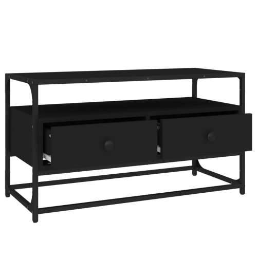 TV ormarić crni 80 x 35 x 45 cm od konstruiranog drva - Crna 1 80 cm Cijena
