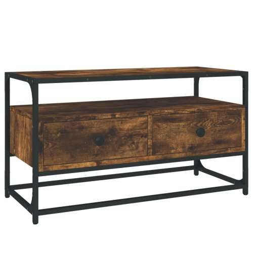 TV ormarić boja dimljenog hrasta 80x35x45 cm konstruirano drvo - Dimljeni hrast 1 80 cm Cijena
