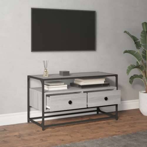 TV ormarić boja hrasta sonome 80x35x45 cm konstruirano drvo - Sivi hrast sonoma 1 80 cm Cijena