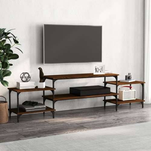 TV ormarić boja smeđeg hrasta 197x35x52 cm konstruirano drvo - Smeđi hrast 1 197 cm Cijena