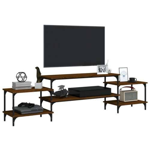 TV ormarić boja smeđeg hrasta 197x35x52 cm konstruirano drvo - Smeđi hrast 1 197 cm Cijena