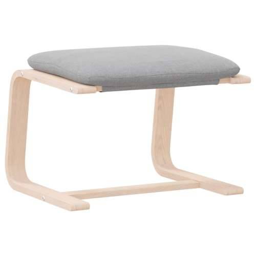 Tabure svjetlosivi 51 x 41 x 40 cm od tkanine - Svjetlosiva 1 Cijena