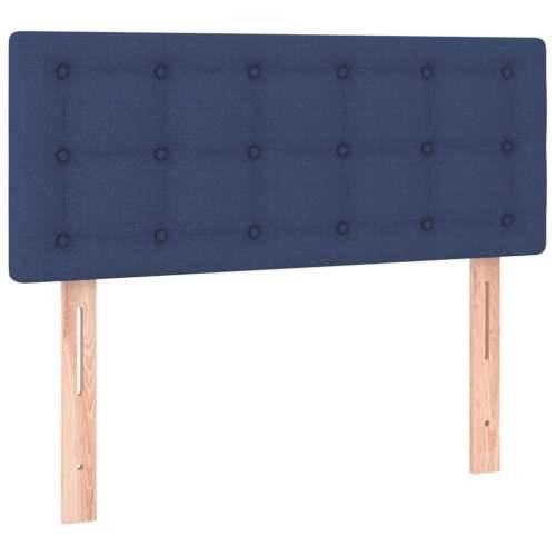 Krevet s oprugama i madracem plavi 90 x 190 cm od tkanine - Plava 90 x 190 cm gumbi Cijena