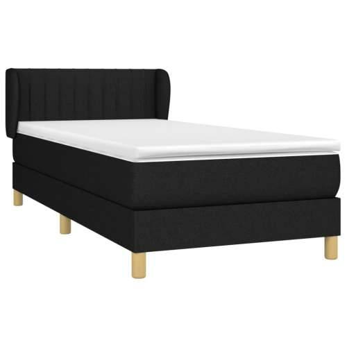 Box spring krevet s madracem crni 90x190 cm od tkanine - Crna 90 x 190 cm Okomite pruge Cijena