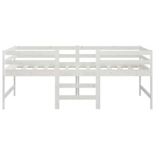Okvir kreveta bez madraca bijeli 90 x 200 cm masivna borovina - Bijela Cijena