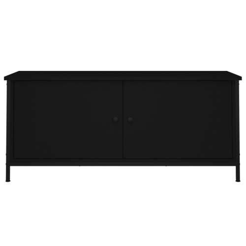 TV ormarić s vratima crni 102 x 35 x 45 cm konstruirano drvo - Crna 1 102 cm Cijena