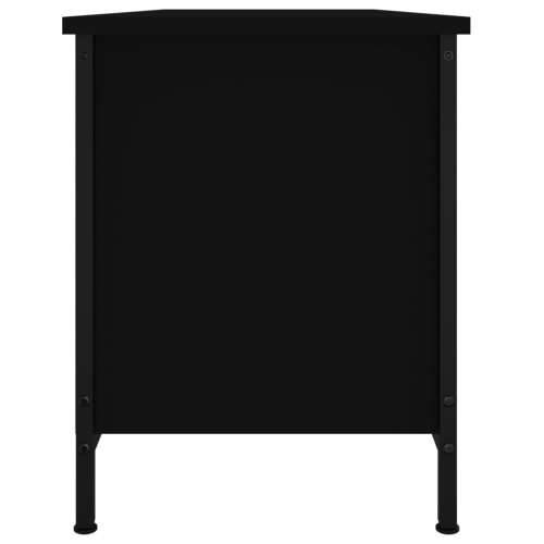 TV ormarić s vratima crni 102 x 35 x 45 cm konstruirano drvo - Crna 1 102 cm Cijena