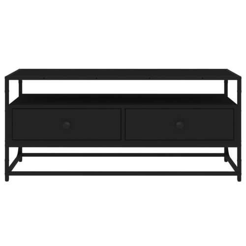 TV ormarić crni 100 x 35 x 45 cm od konstruiranog drva - Crna 1 100 cm Cijena