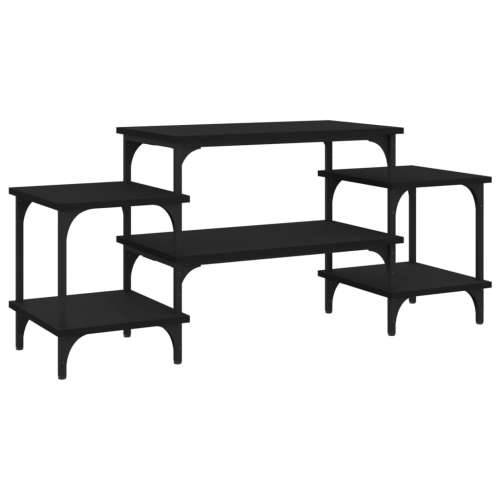 TV ormarić crni 117 x 35 x 52 cm od konstruiranog drva - Crna 1 117 cm Cijena