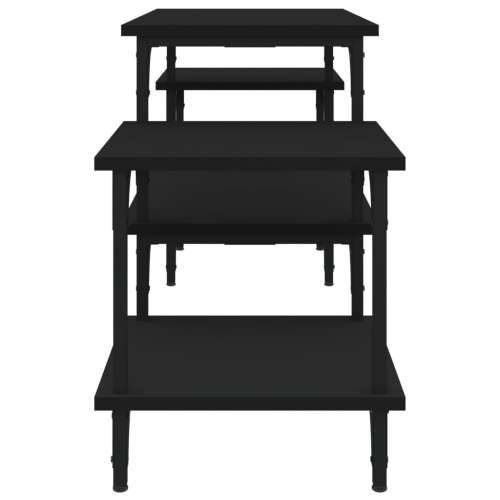 TV ormarić crni 117 x 35 x 52 cm od konstruiranog drva - Crna 1 117 cm Cijena