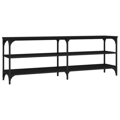 TV ormarić crni 140 x 30 x 50 cm od konstruiranog drva - Crna 1 140 cm Cijena