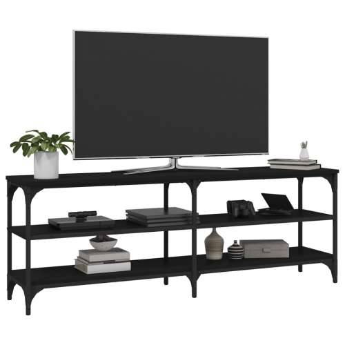 TV ormarić crni 140 x 30 x 50 cm od konstruiranog drva - Crna 1 140 cm Cijena