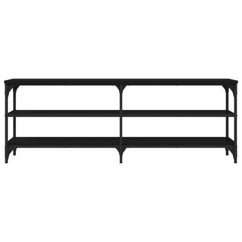 TV ormarić crni 140 x 30 x 50 cm od konstruiranog drva - Crna 1 140 cm Cijena