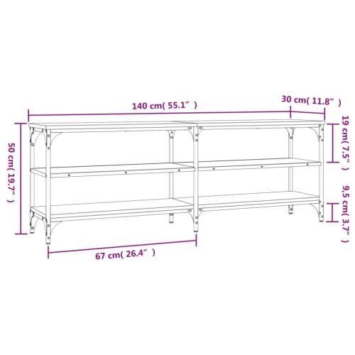 TV ormarić crni 140 x 30 x 50 cm od konstruiranog drva - Crna 1 140 cm Cijena