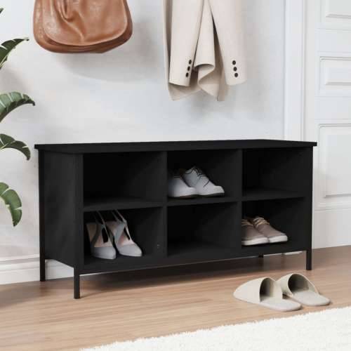 Ormarić za cipele crni 100 x 35 x 50 cm od konstruiranog drva - Crna 1 50 cm 100 cm Cijena