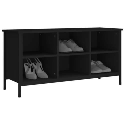 Ormarić za cipele crni 100 x 35 x 50 cm od konstruiranog drva - Crna 1 50 cm 100 cm Cijena