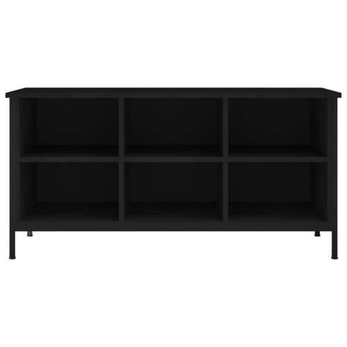 Ormarić za cipele crni 100 x 35 x 50 cm od konstruiranog drva - Crna 1 50 cm 100 cm Cijena