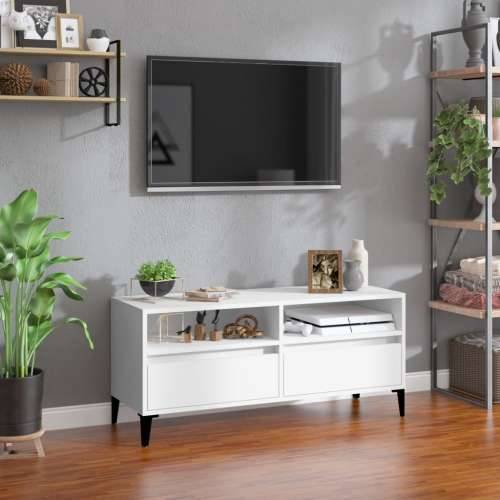 TV ormarić bijeli 100 x 34,5 x 44,5 cm od konstruiranog drva