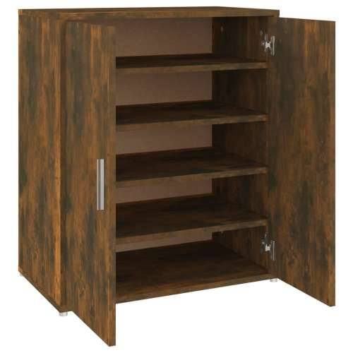 Ormarić za cipele boja hrasta 60 x 35 x 70 cm konstruirano drvo - Dimljeni hrast 60 x 35 x 70 cm 1 shoe cabinet with door Cijena