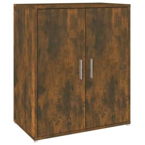 Ormarić za cipele boja hrasta 60 x 35 x 70 cm konstruirano drvo - Dimljeni hrast 60 x 35 x 70 cm 1 shoe cabinet with door Cijena