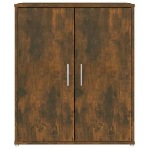 Ormarić za cipele boja hrasta 60 x 35 x 70 cm konstruirano drvo - Dimljeni hrast 60 x 35 x 70 cm 1 shoe cabinet with door Cijena