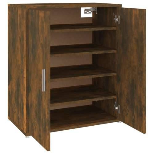 Ormarić za cipele boja hrasta 60 x 35 x 70 cm konstruirano drvo - Dimljeni hrast 60 x 35 x 70 cm 1 shoe cabinet with door Cijena