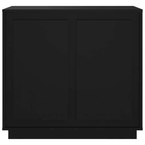 Komoda crna 80 x 34 x 75 cm od konstruiranog drva - Crna 1 Cijena