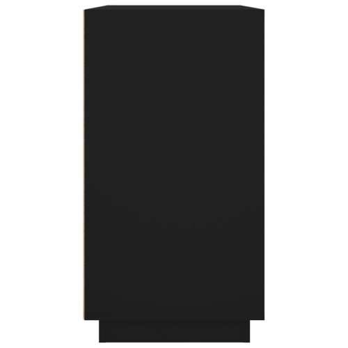 Komoda crna 80 x 34 x 75 cm od konstruiranog drva - Crna 1 Cijena
