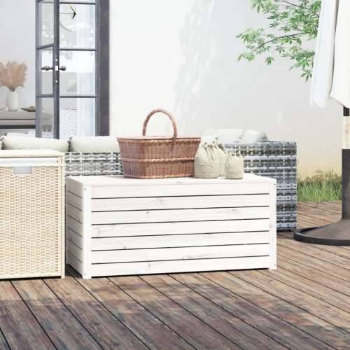 Vrtna kutija bijela 101 x 50,5 x 46,5 cm od masivne borovine - Bijela 101 x 50.5 x 46.5 cm Cijena