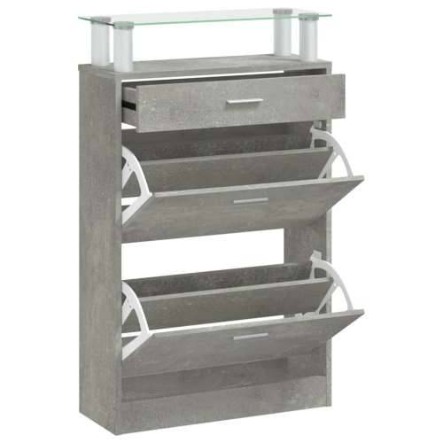 Ormarić za cipele boja betona 63x24x104 cm konstruirano drvo - Beton siva 1 Cijena