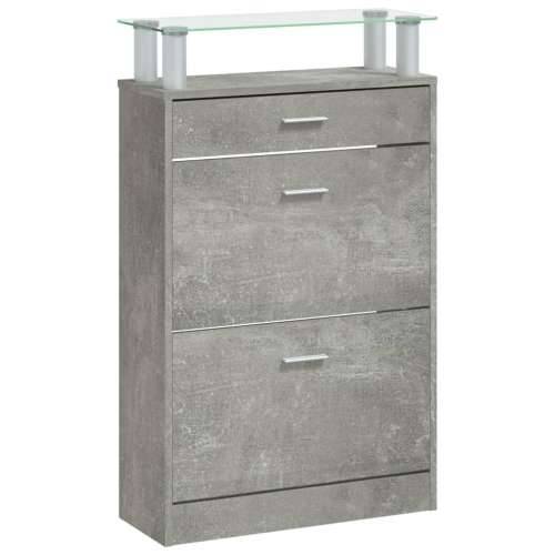 Ormarić za cipele boja betona 63x24x104 cm konstruirano drvo - Beton siva 1 Cijena