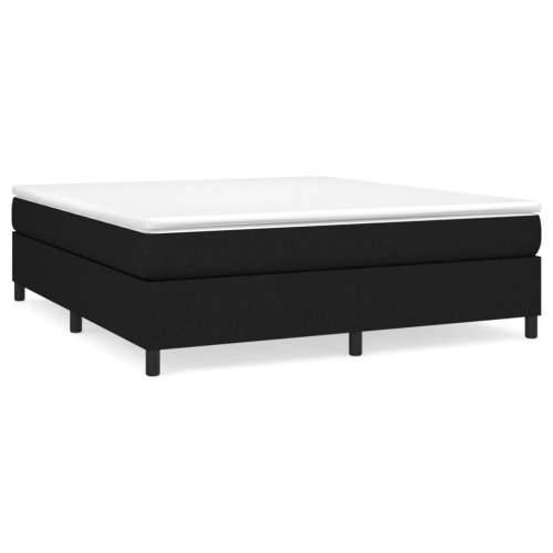 Krevet s oprugama i madracem crni 180x200 cm od tkanine - Crna 180 x 200 cm 35 cm Cijena