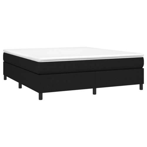 Krevet s oprugama i madracem crni 180x200 cm od tkanine - Crna 180 x 200 cm 35 cm Cijena