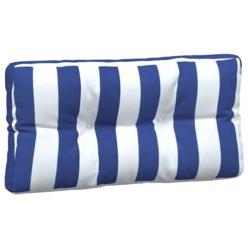 Jastuci za palete 2 kom plavo-bijele pruge od tkanine Cijena