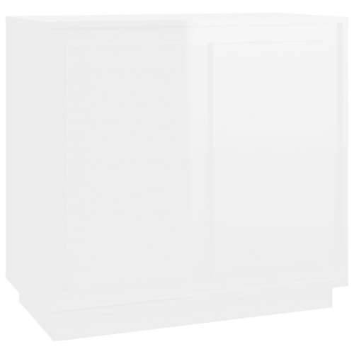 Komoda sjajna bijela 80 x 34 x 75 cm od konstruiranog drva - Visoko sjajno bijela 1 Cijena