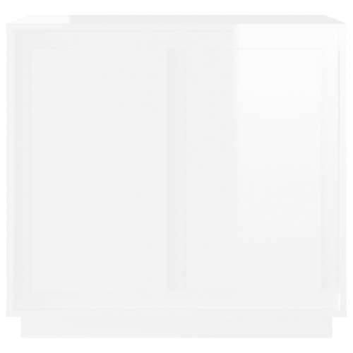 Komoda sjajna bijela 80 x 34 x 75 cm od konstruiranog drva - Visoko sjajno bijela 1 Cijena