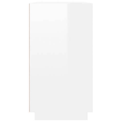 Komoda sjajna bijela 80 x 34 x 75 cm od konstruiranog drva - Visoko sjajno bijela 1 Cijena