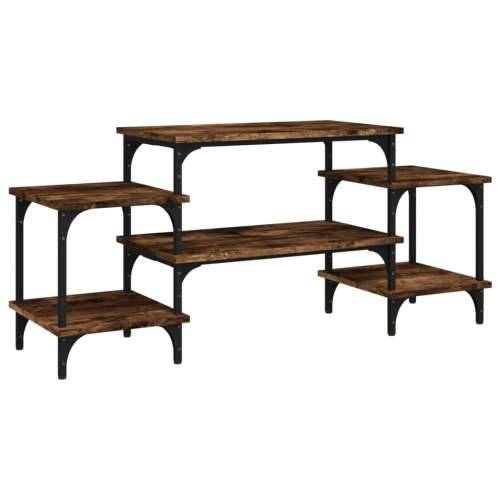 TV ormarić boja dimljenog hrasta 117x35x52 cm konstruirano drvo - Dimljeni hrast 1 117 cm Cijena