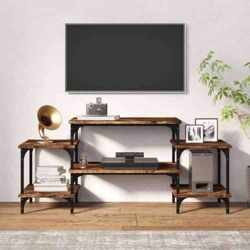 TV ormarić boja dimljenog hrasta 117x35x52 cm konstruirano drvo - Dimljeni hrast 1 117 cm Cijena