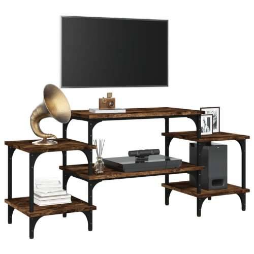TV ormarić boja dimljenog hrasta 117x35x52 cm konstruirano drvo - Dimljeni hrast 1 117 cm Cijena
