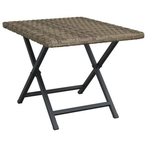 Sklopivi stol sivi 45 x 35 x 32 cm od poliratana - Siva 1 Cijena