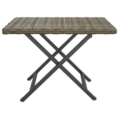 Sklopivi stol sivi 45 x 35 x 32 cm od poliratana - Siva 1 Cijena