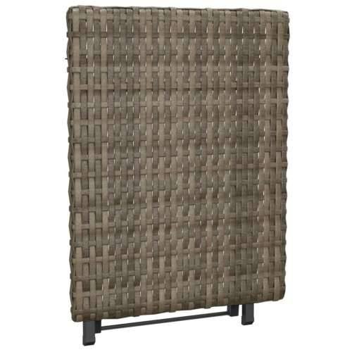 Sklopivi stol sivi 45 x 35 x 32 cm od poliratana - Siva 1 Cijena