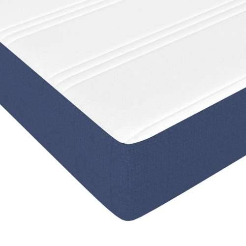 Krevet s oprugama i madracem plavi 140x200 cm od tkanine - Plava 140 x 200 cm 25 cm Cijena